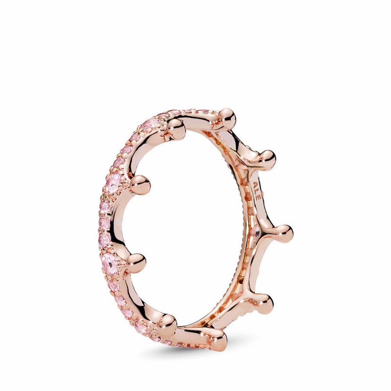 Anillos Apilables Pandora Pink Sparkling Crown Roz (Zd8SiwRX)